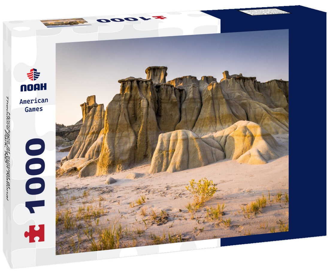 Noah Jigsaw Puzzle Hoodoos at sunset at Theodore Roosevelt National Park, ND 1000 pieces