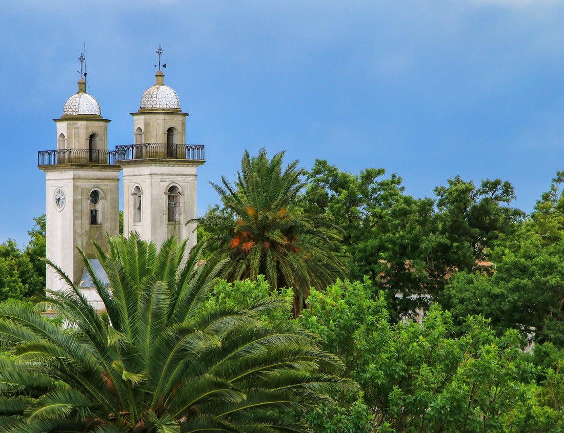 Noah Jigsaw Puzzle Bell towers of the Basilica of the Holy Pilgrimage in Colonia del Sacramento, Uruguay 1000 pieces