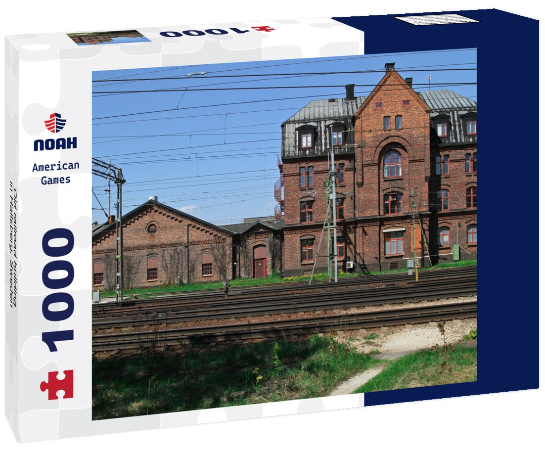 Noah Jigsaw Puzzle Old railroad building in Hallsberg, Sweden 1000 pieces