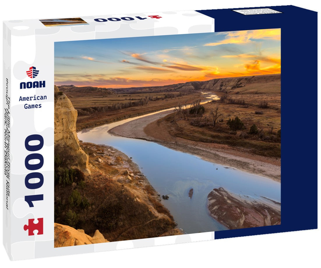 Noah Jigsaw Puzzle The Little Missouri River cuts through Theodore Roosevelt National Park, North Dakota 1000 pieces