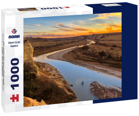 Noah Jigsaw Puzzle The Little Missouri River cuts through Theodore Roosevelt National Park, North Dakota 1000 pieces