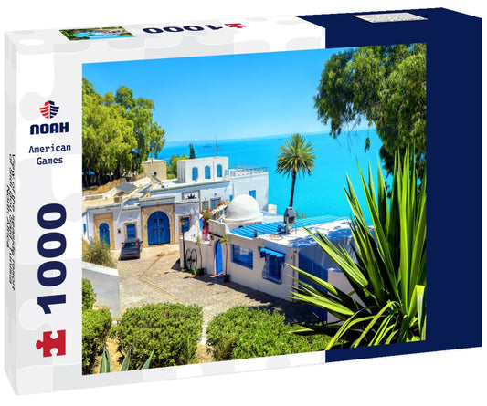 Noah Jigsaw Puzzle View of the seaside resort of Sidi Bou Said. Tunisia, North Africa 1000 pieces
