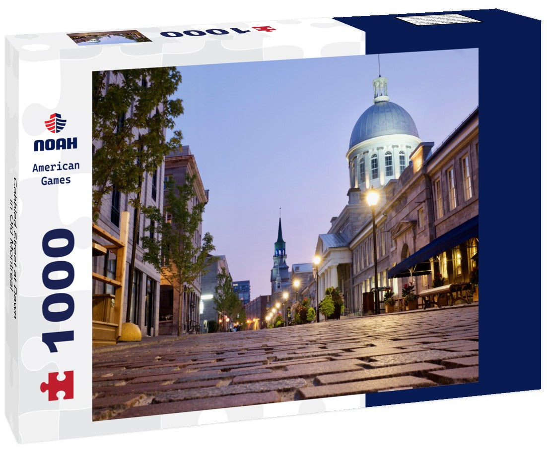 Noah Jigsaw Puzzle Cobbled Street at Dawn in Old Montreal 1000 pieces