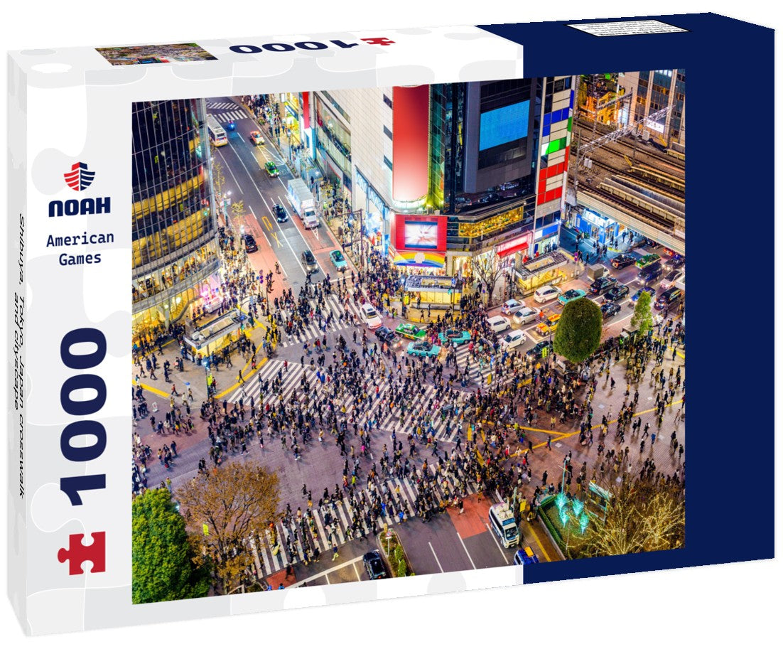Noah Jigsaw Puzzle Shibuya, Tokyo, Japan crosswalk and cityscape 1000 pieces