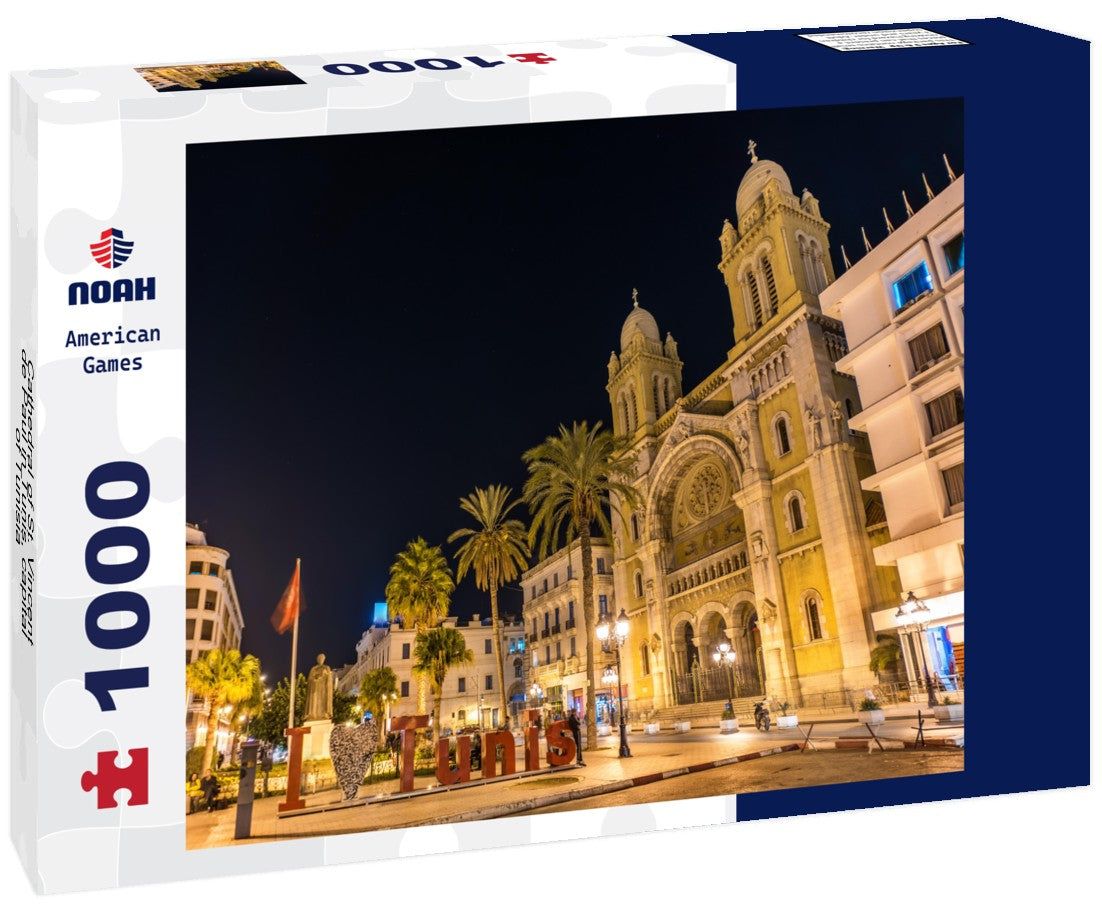Noah Jigsaw Puzzle Cathedral of St. Vincent de Paul in Tunis, capital of Tunisia 1000 pieces