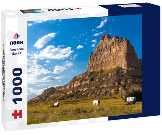 Noah Jigsaw Puzzle Oregon trail parkway in Scotts Bluff National Monuments, Nebraska. USA 1000 pieces