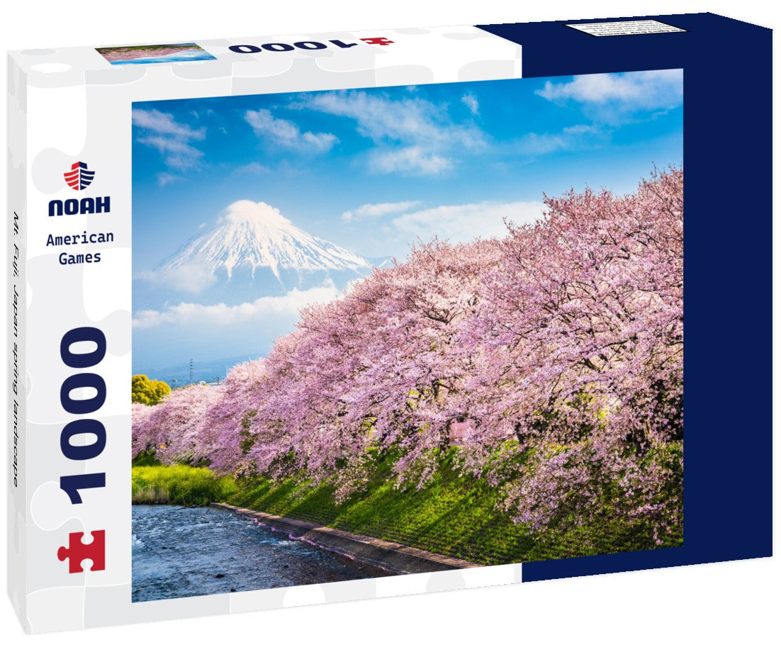 Noah Jigsaw Puzzle Mt. Fuji, Japan spring landscape 1000 pieces