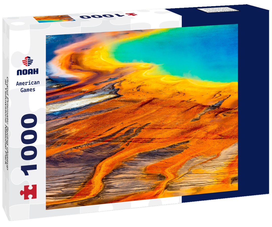 Noah Jigsaw Puzzle Grand Prismatic Spring closeup at Yellowstone National Park 1000 pieces