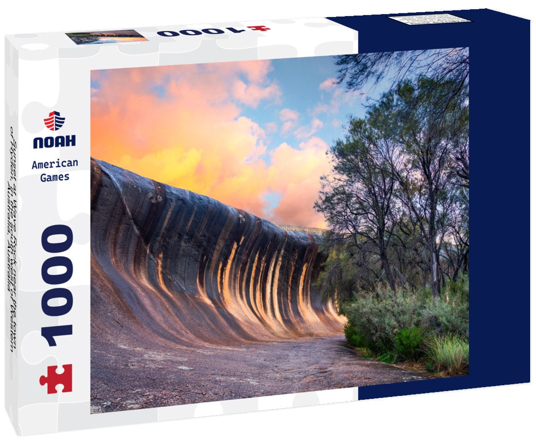 Noah Jigsaw Puzzle Sunset at Wave Rock near the town of Hyden, in the south west of Western Australia, Australia 1000 pieces