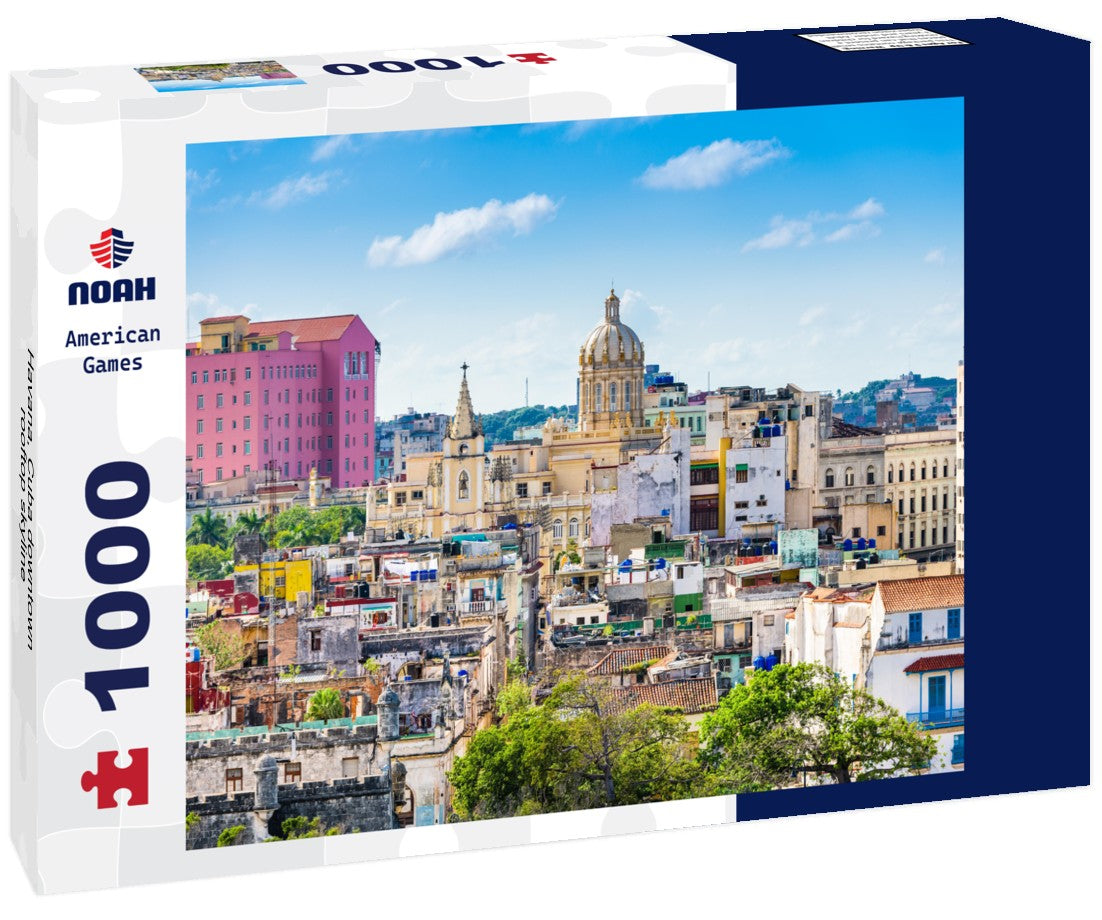 Noah Jigsaw Puzzle Havana, Cuba downtown rooftop skyline 1000 pieces