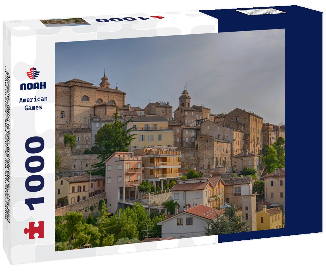 Noah Jigsaw Puzzle Ancona, Italy: urban architecture. The port city of Ancona is located on the east coast of the Adriatic Sea and is the administrative center and capital of the Marche region 1000 pieces
