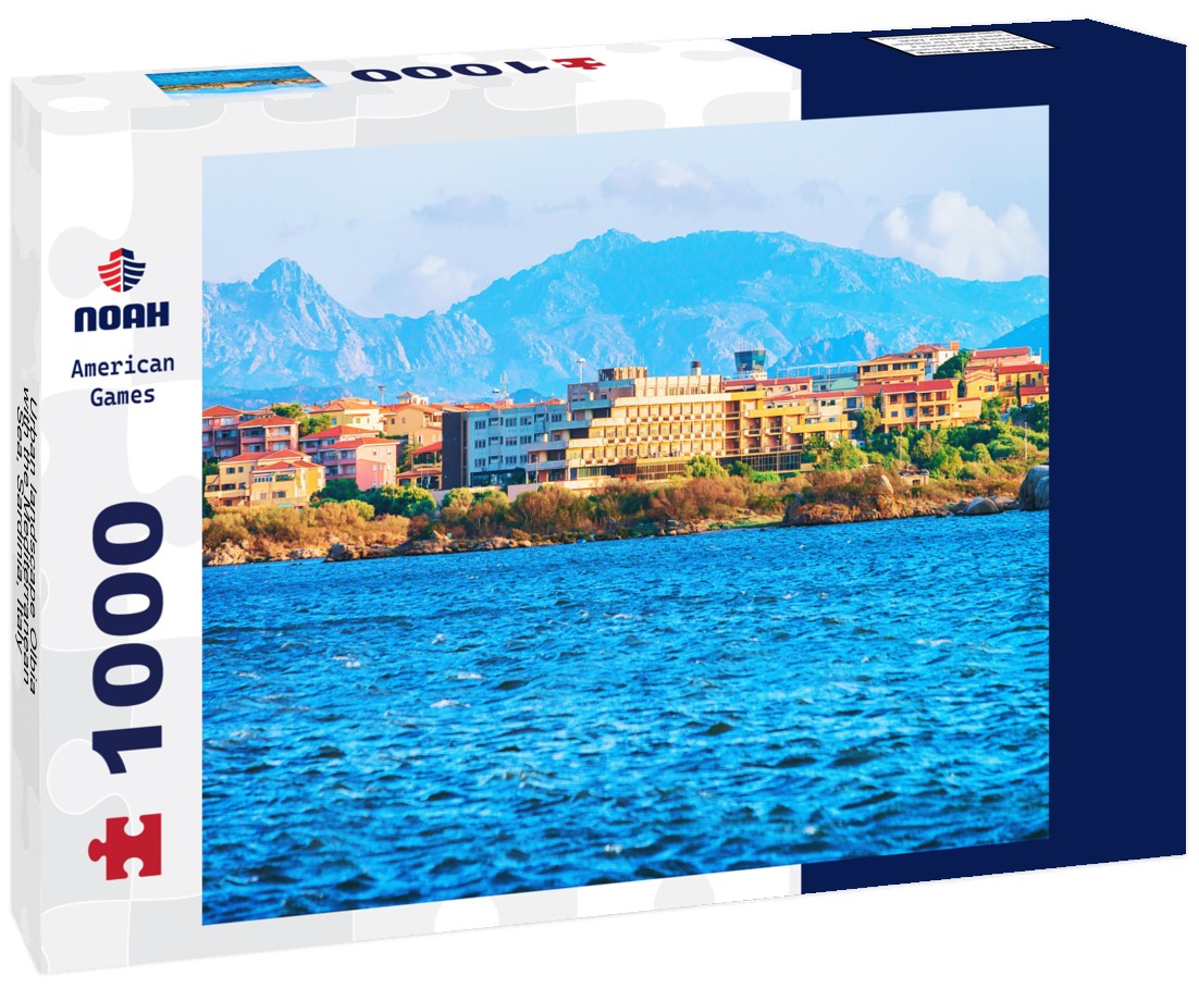 Noah Jigsaw Puzzle Urban landscape Olbia with the Mediterranean Sea, Sardinia, Italy 1000 pieces