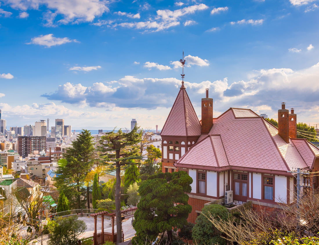 Noah Jigsaw Puzzle Kobe, Japan at the historic Kitano District houses and downtown skyline 1000 pieces