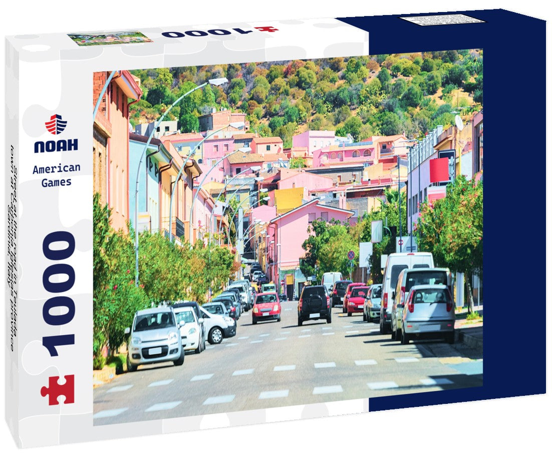 Noah Jigsaw Puzzle Street at the road in Teulada town at Carbonia Iglesias province, Sardinia, Italy 1000 pieces