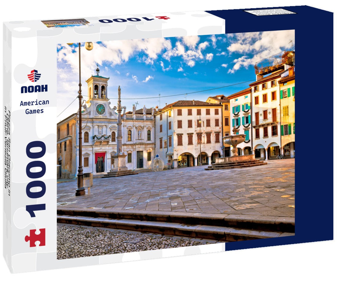 Noah Jigsaw Puzzle Piazza San Giacomo in Udine, landmark city in Friuli-Venezia Giulia region, Italy 1000 pieces
