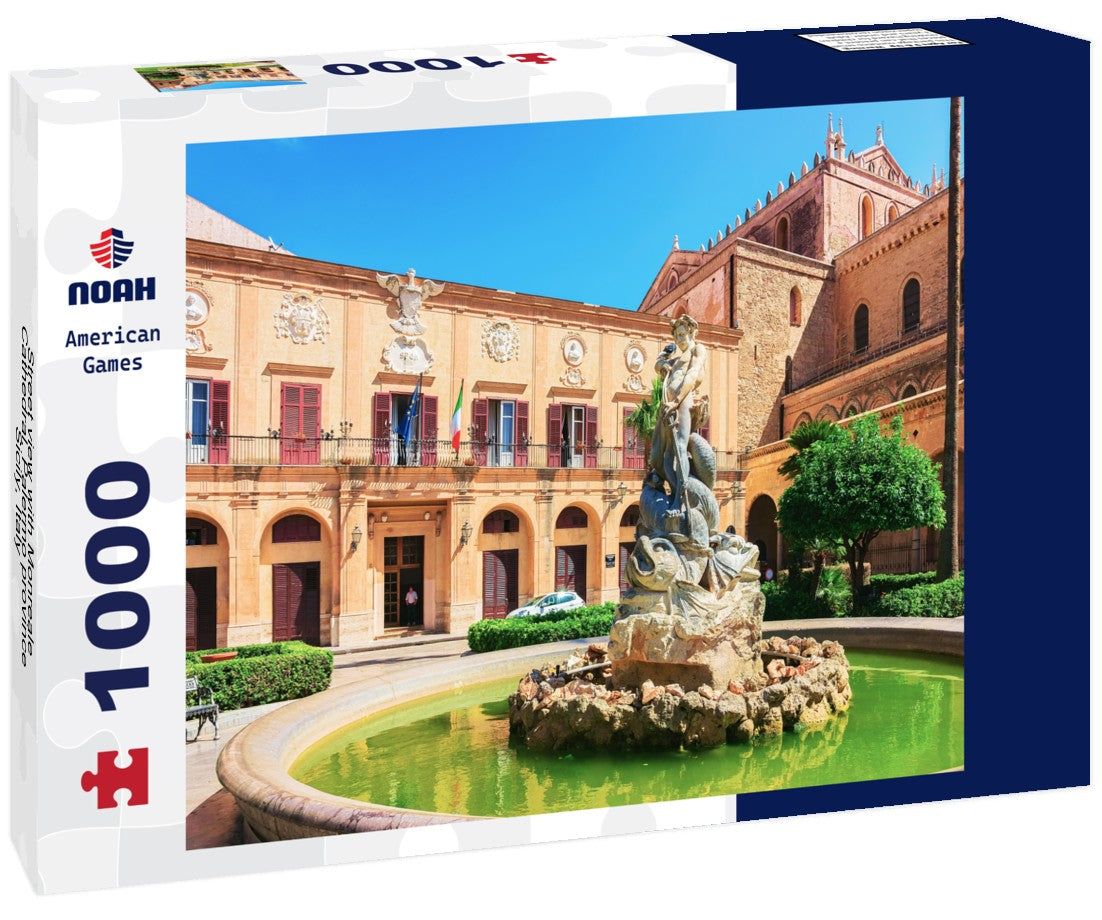 Noah Jigsaw Puzzle Street view with Monreale Cathedral, Palermo province, Sicily, Italy 1000 pieces