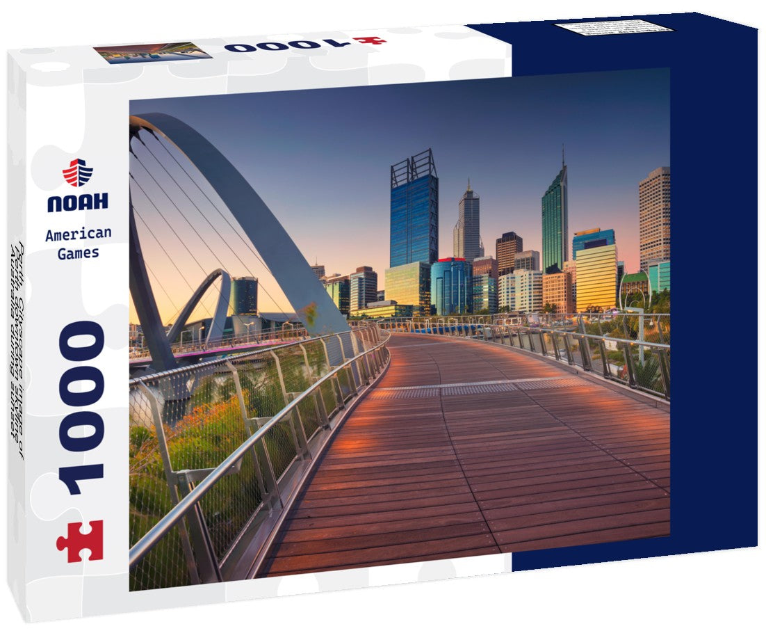 Noah Jigsaw Puzzle Perth. Cityscape image of Perth downtown skyline, Australia during sunset 1000 pieces