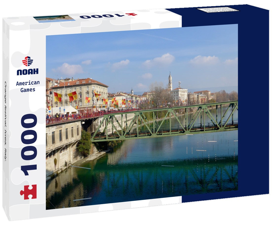 Noah Jigsaw Puzzle Orange festival, Ivrea, Italy. 1000 pieces