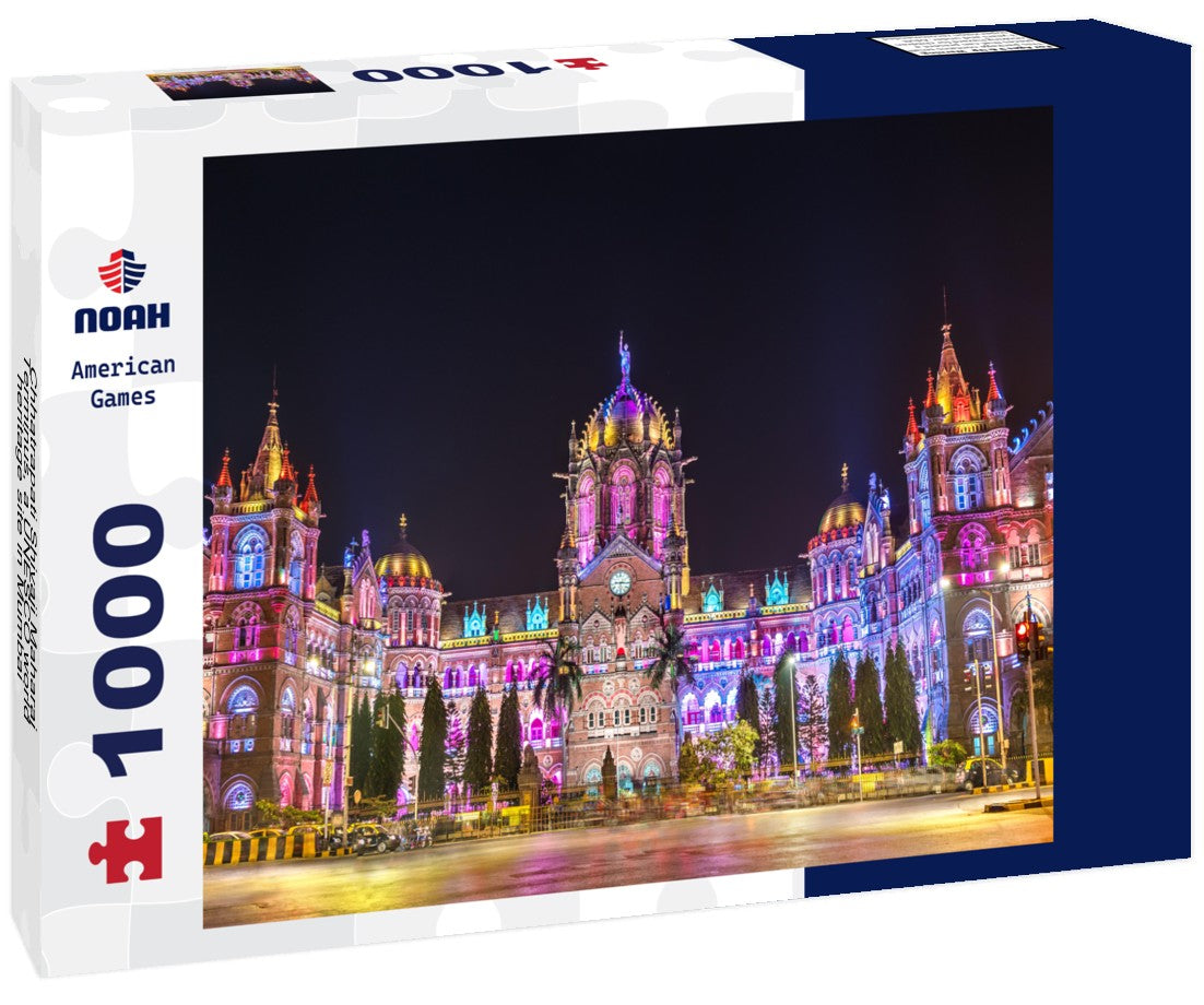 Noah Jigsaw Puzzle Chhatrapati Shivaji Maharaj Terminus, a UNESCO world heritage site in Mumbai - Maharashtra, India 1000 pieces