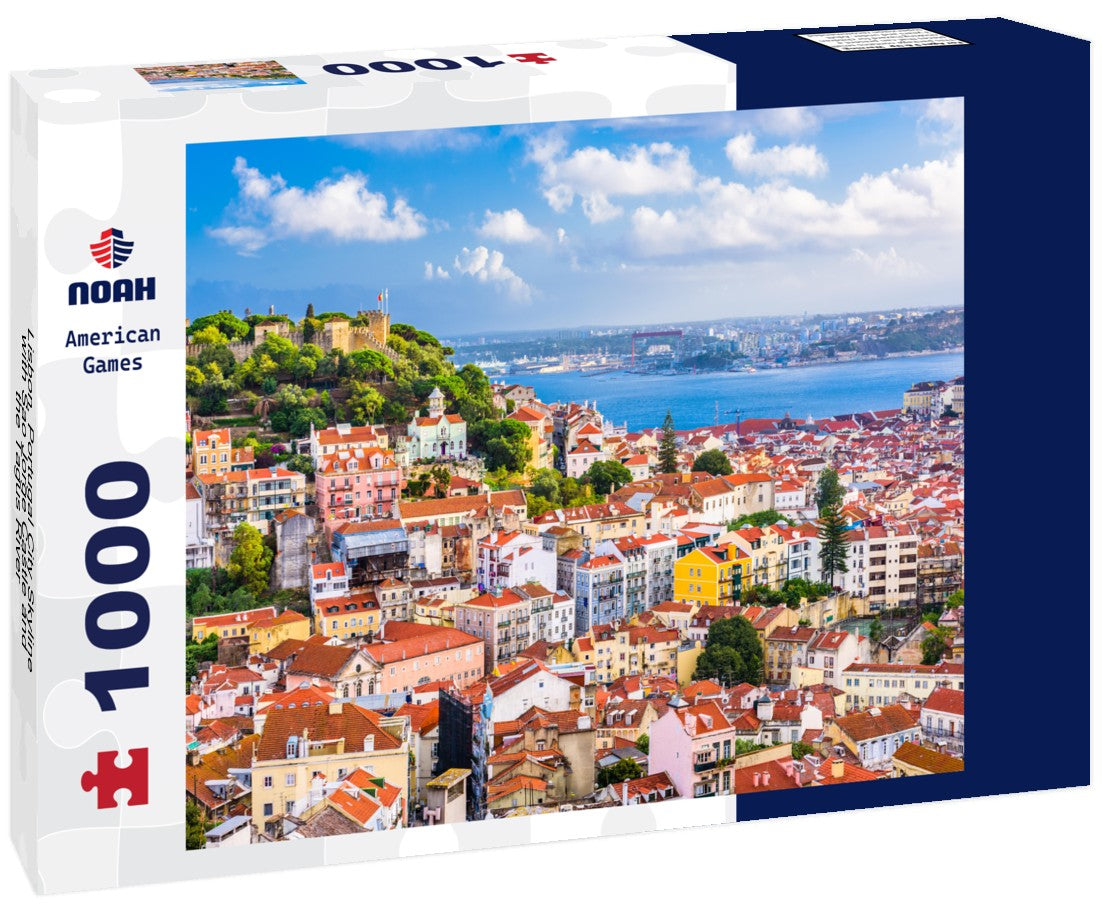 Noah Jigsaw Puzzle Lisbon, Portugal City Skyline with Sao Jorge Castle and the Tagus River 1000 pieces