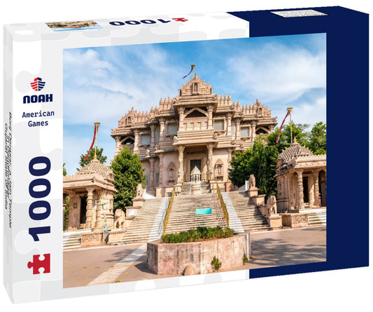 Noah Jigsaw Puzzle Borij Derasar, a Jain Temple in Gandhinagar - Gujarat State of India 1000 pieces