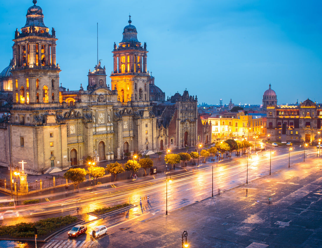 Noah Jigsaw Puzzle Metropolitan Cathedral and Presidential Palace in Zocalo, center of Mexico City, Mexico 1000 pieces