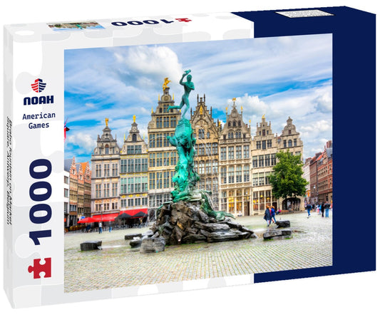 Noah Jigsaw Puzzle Brabo fountain on Market Square, Antwerp, Belgium 1000 pieces