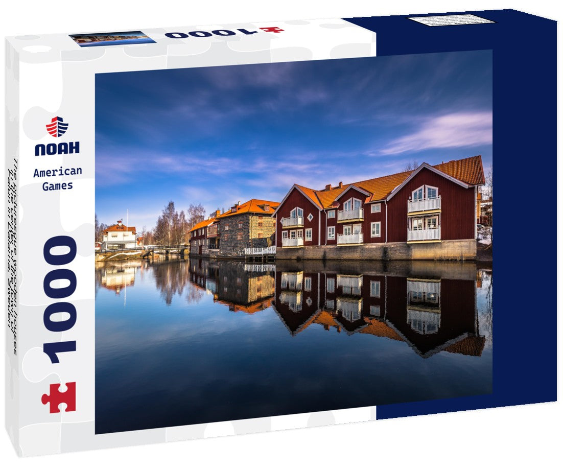 Noah Jigsaw Puzzle The picturesque wooden houses in the center of the town of Falun in Dalarna, Sweden 1000 pieces