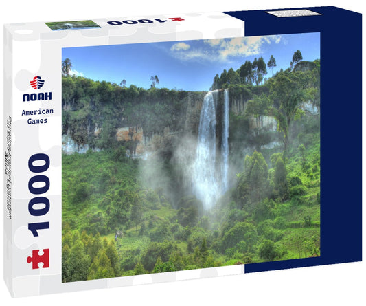 Noah Jigsaw Puzzle Stunning tropical waterfall at Sipi Falls in Uganda, Africa 1000 pieces