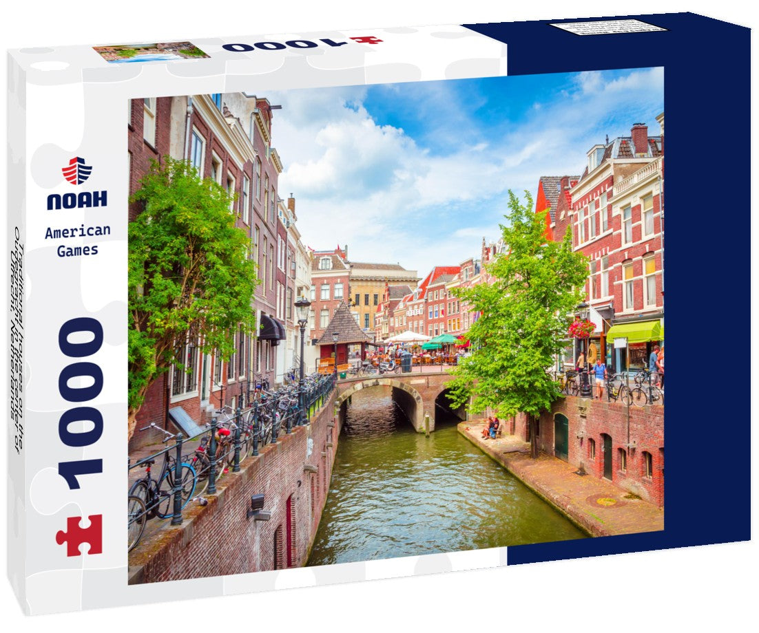 Noah Jigsaw Puzzle Traditional houses on the Oudegracht in the center of Utrecht, Netherlands 1000 pieces