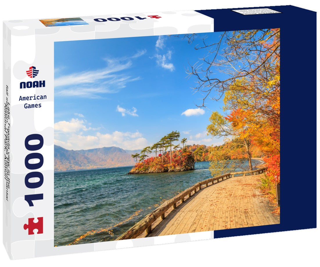 Noah Jigsaw Puzzle Lake Towada view in the fall season, Towada Hachimantai National Park, Aomori, Japan 1000 pieces
