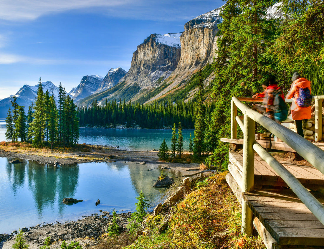 Noah Jigsaw Puzzle Beautiful Spirit Island in Maligne Lake, Jasper National Park, Alberta, Canada 1000 pieces