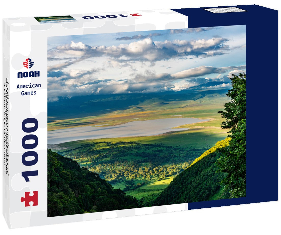 Noah Jigsaw Puzzle Looking down onto the floor of the Ngorongoro Crater from the southern edge of the crater 1000 pieces