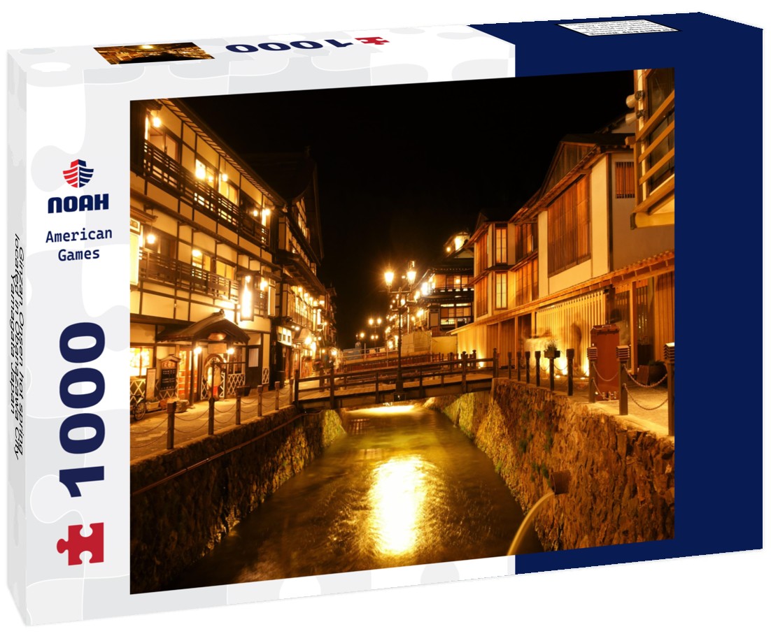Noah Jigsaw Puzzle Ginzan Onsen hot spring located in Obanazawa City, Yamagata Japan 1000 pieces