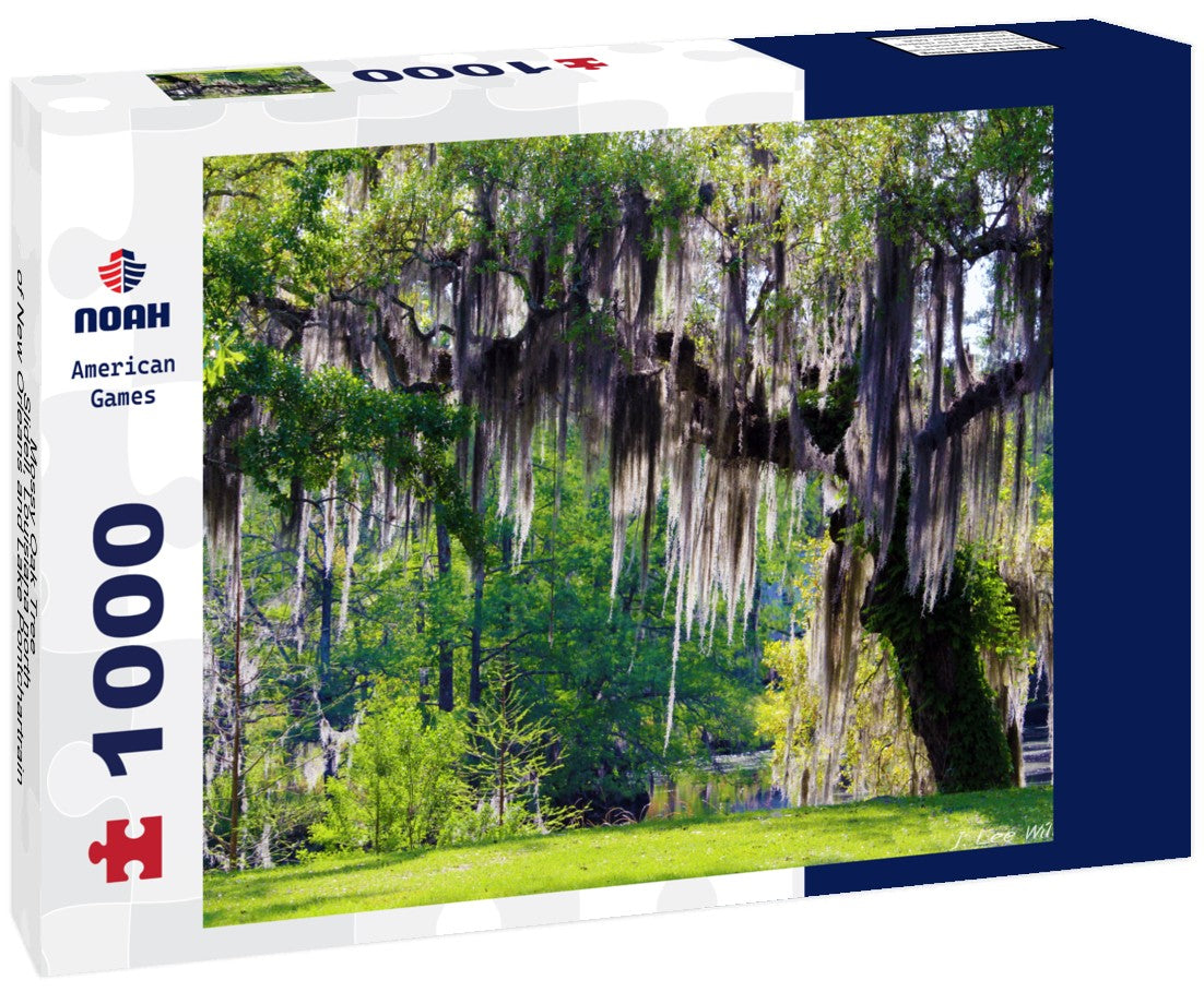 Noah Jigsaw Puzzle Mossy Oak Tree - Slidell, Louisiana north of New Orleans and Lake Pontchartrain on Bayou Liberty - swamp landscape scene 1000 pieces