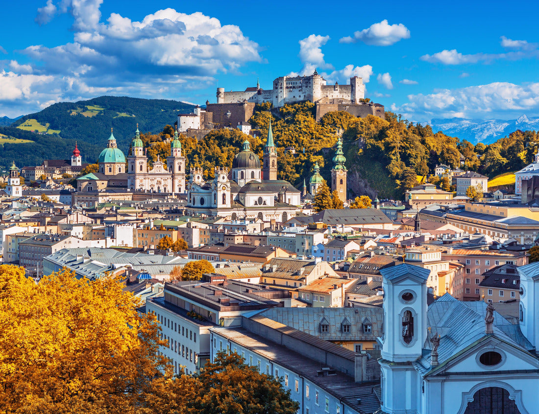 Noah Jigsaw Puzzle Beautiful view of the Salzburg skyline with Hohensalzburg Fortress Heirath in autumn, Salzburg, Austria 1000 pieces