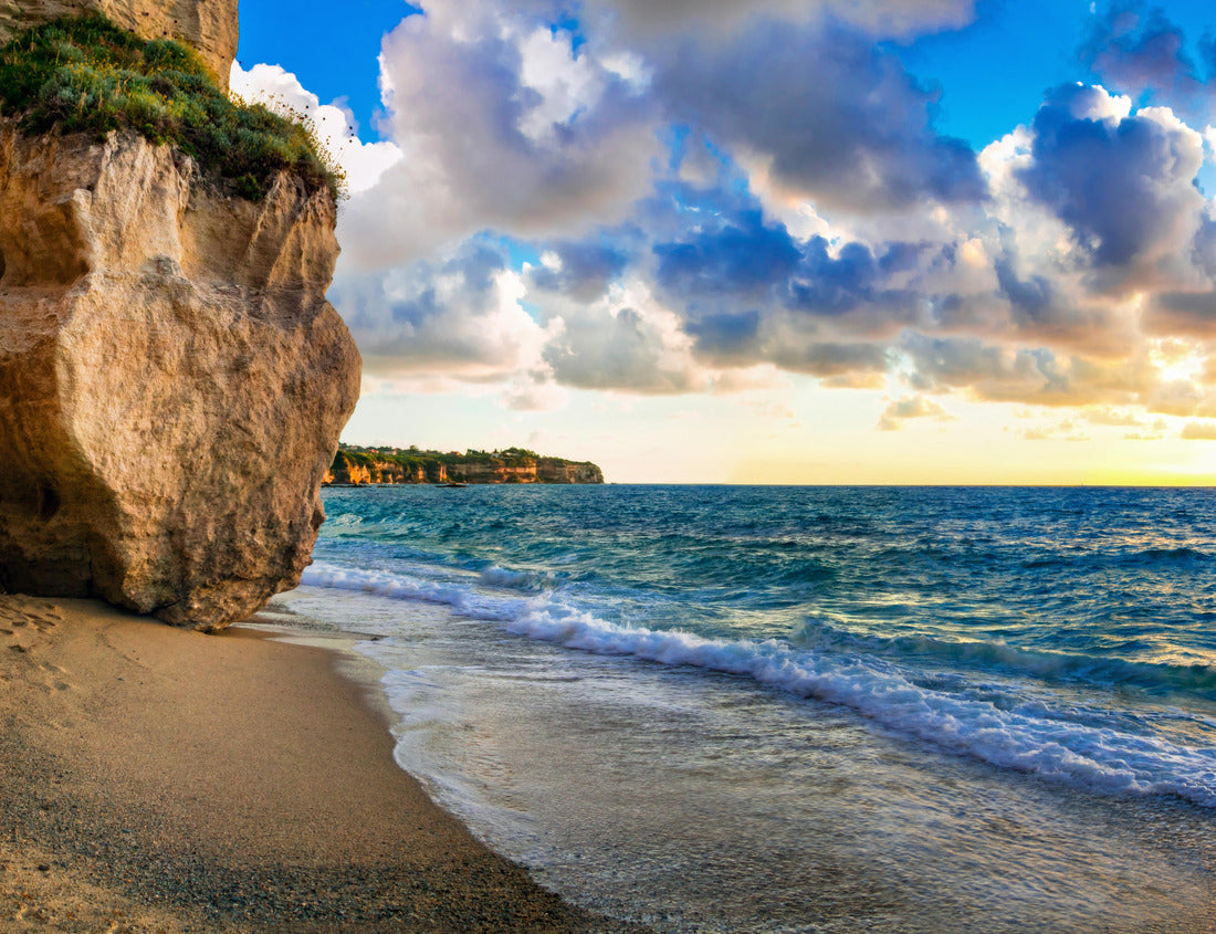 Noah Jigsaw Puzzle amazing sea sunset at the small hidden beach in Tropea, Calabria, Italy 1000 pieces