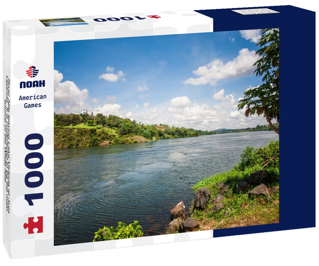 Noah Jigsaw Puzzle River Nile leaving Lake Victoria at Jinja, Uganda. It is considered to be the main source of the White Nile 1000 pieces