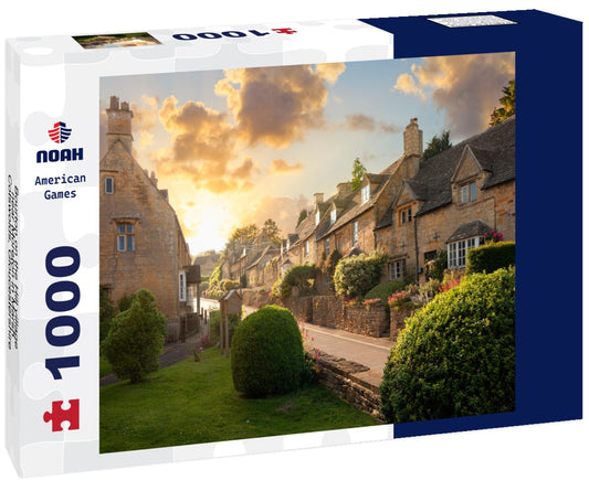 Noah Jigsaw Puzzle Bourton on the Hill village near Moreton in Marsh, Cotswolds, Gloucestershire, England 1000 pieces