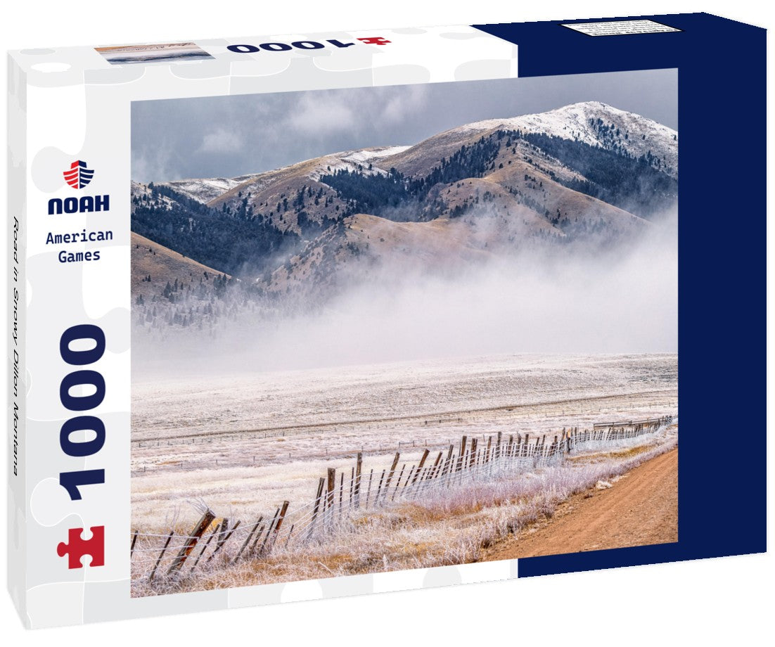 Noah Jigsaw Puzzle Road in Snowy Dillon Montana 1000 pieces