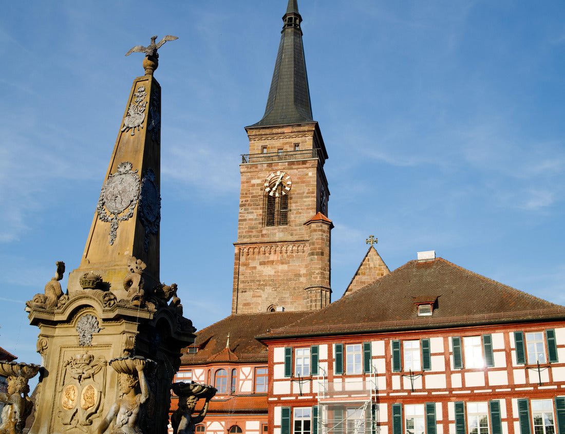 Noah Jigsaw Puzzle Brook flows through the historic city center. Schwabach, Bavaria, Germany 1000 pieces