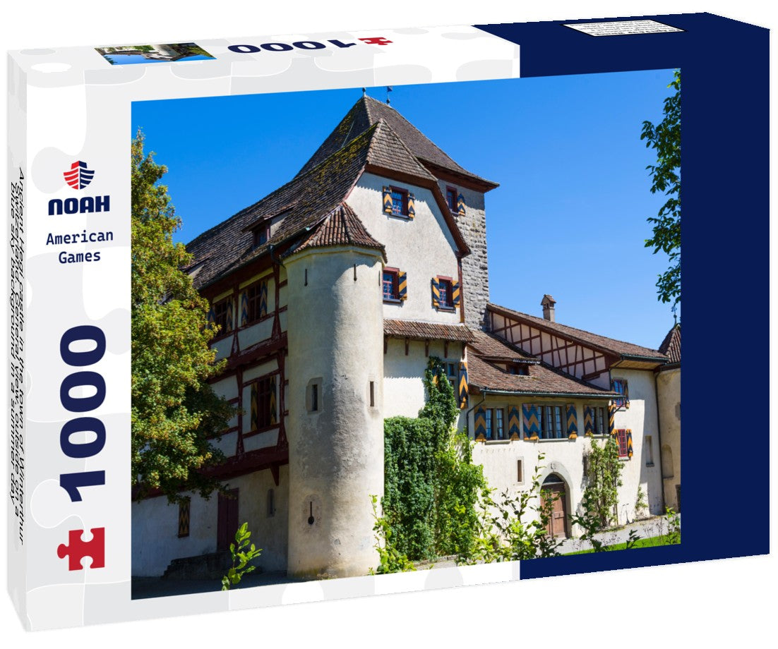 Noah Jigsaw Puzzle Ancient Hegi castle in the town of Winterthur, Switzerland. General view, outside on a blue sky background in a summer day 1000 pieces