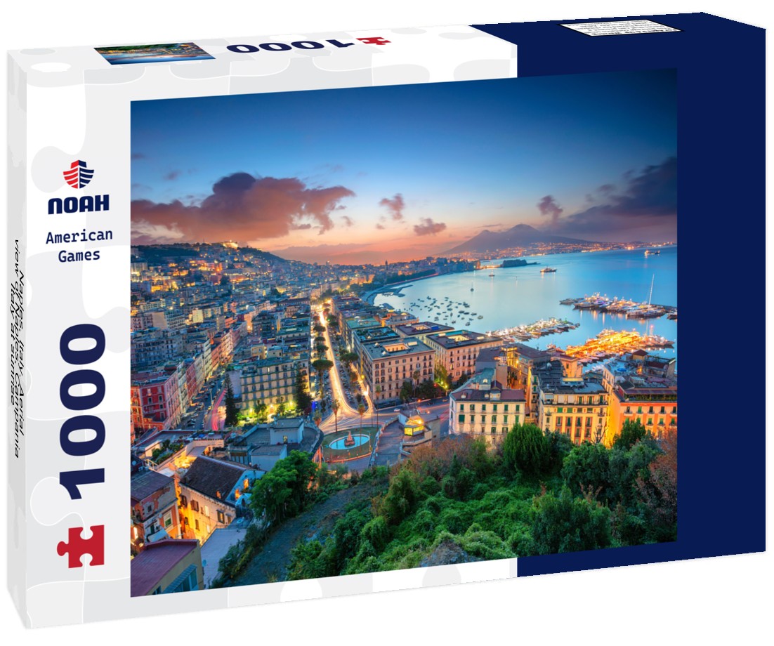 Noah Jigsaw Puzzle Naples, Italy. Aerial view of Naples, Campania, Italy at sunrise 1000 pieces