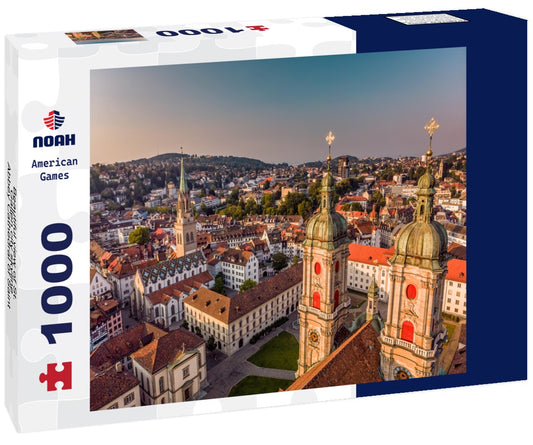 Noah Jigsaw Puzzle Beautiful view of St. Gallen city skyline, Abbey Cathedral of Saint Gall in Switzerland 1000 pieces
