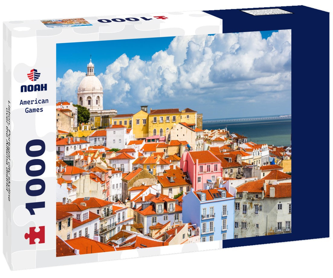 Noah Jigsaw Puzzle Lisbon, Portugal city skyline over the Alfama district 1000 pieces