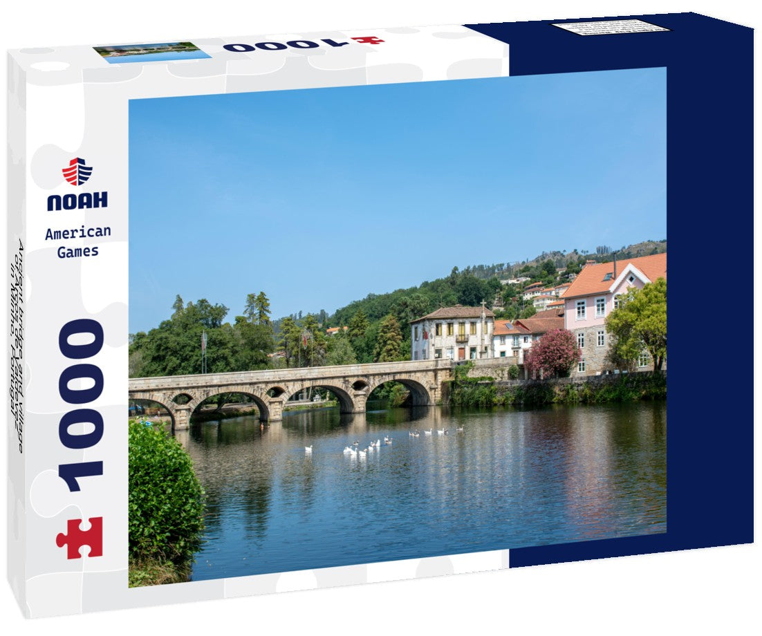 Noah Jigsaw Puzzle Ancient bridge and village of Arcos de Valdevez, in Minho, Portugal 1000 pieces