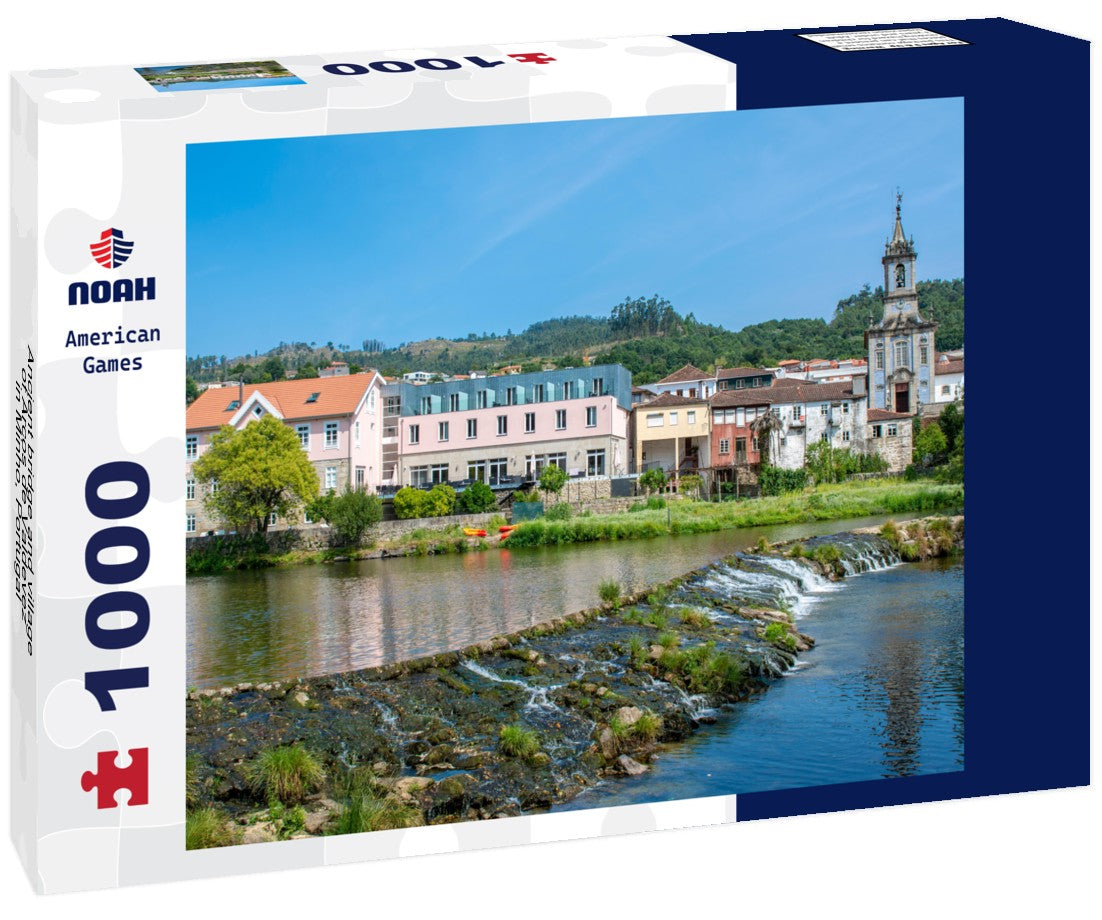 Noah Jigsaw Puzzle Ancient bridge and village of Arcos de Valdevez, in Minho, Portugal 1000 pieces