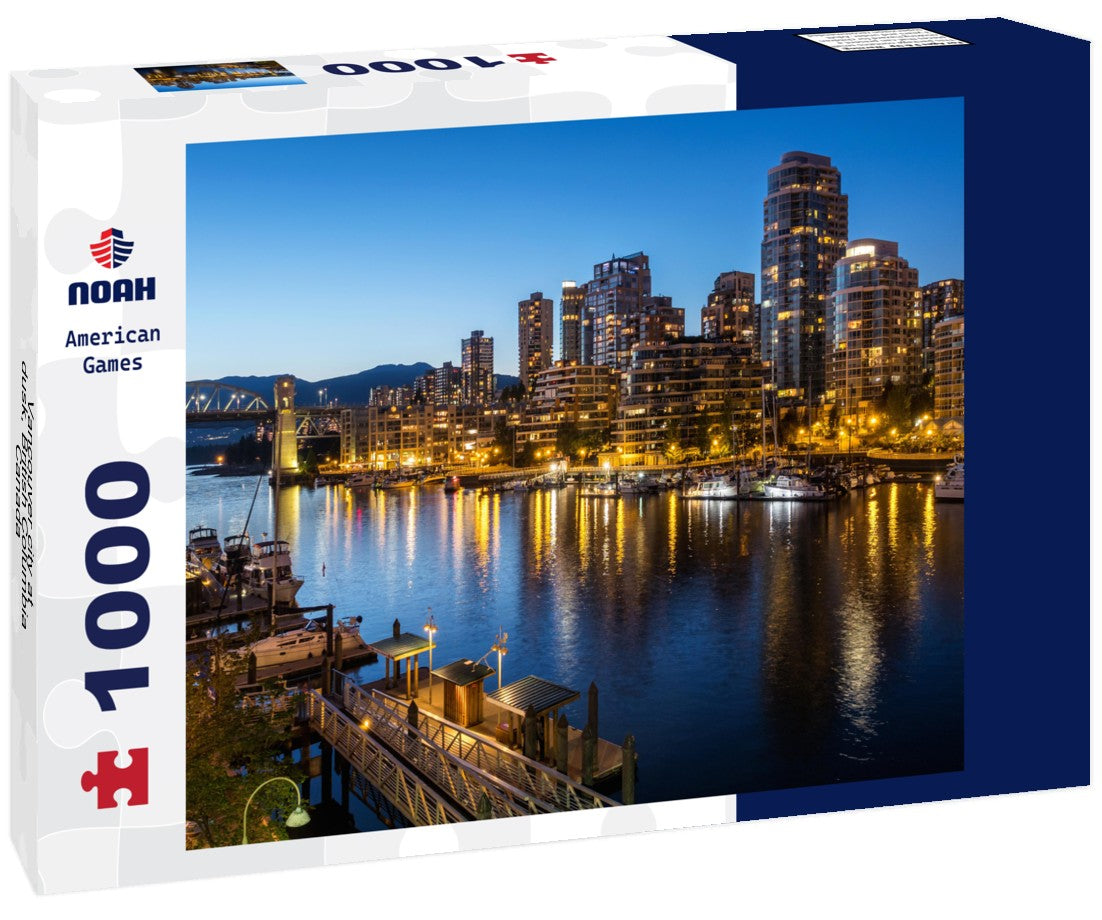 Noah Jigsaw Puzzle Vancouver city at dusk, British Columbia, Canada 1000 pieces