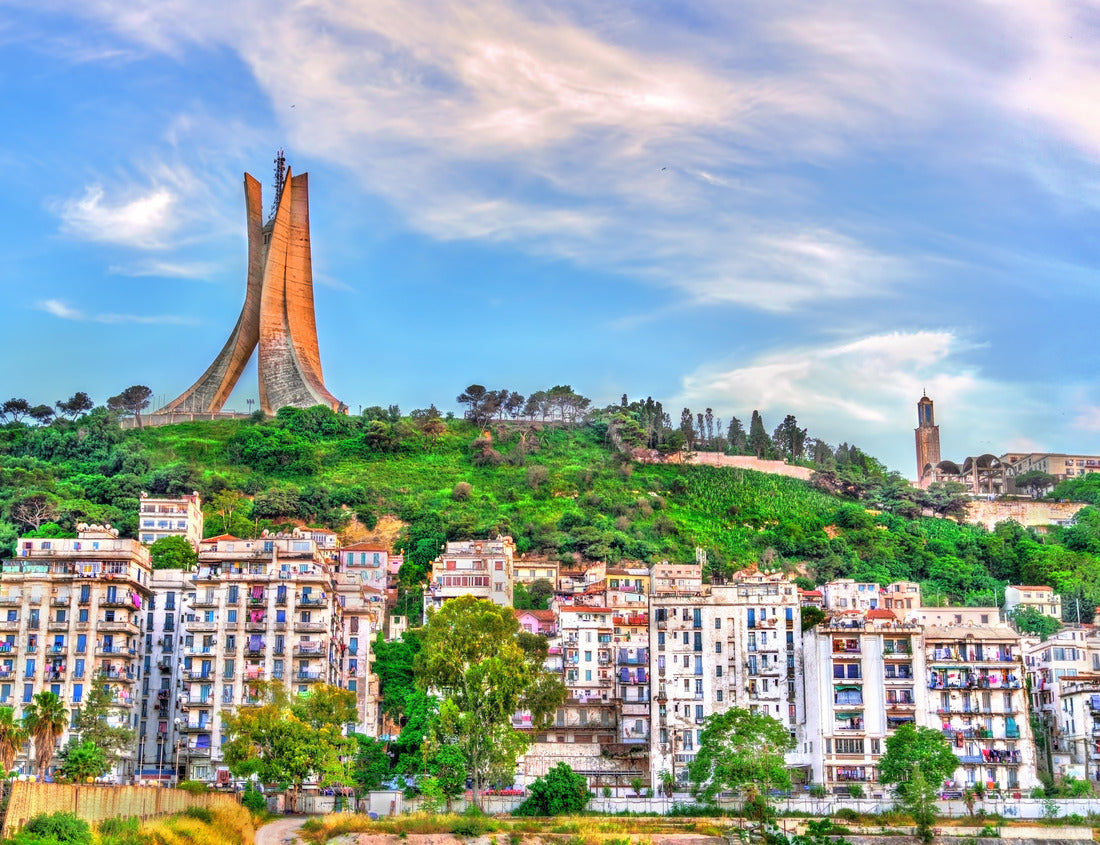 Noah Jigsaw Puzzle Martyrs Memorial for Heroes killed during the Algerian war of independence. Algiers, North Africa 1000 pieces