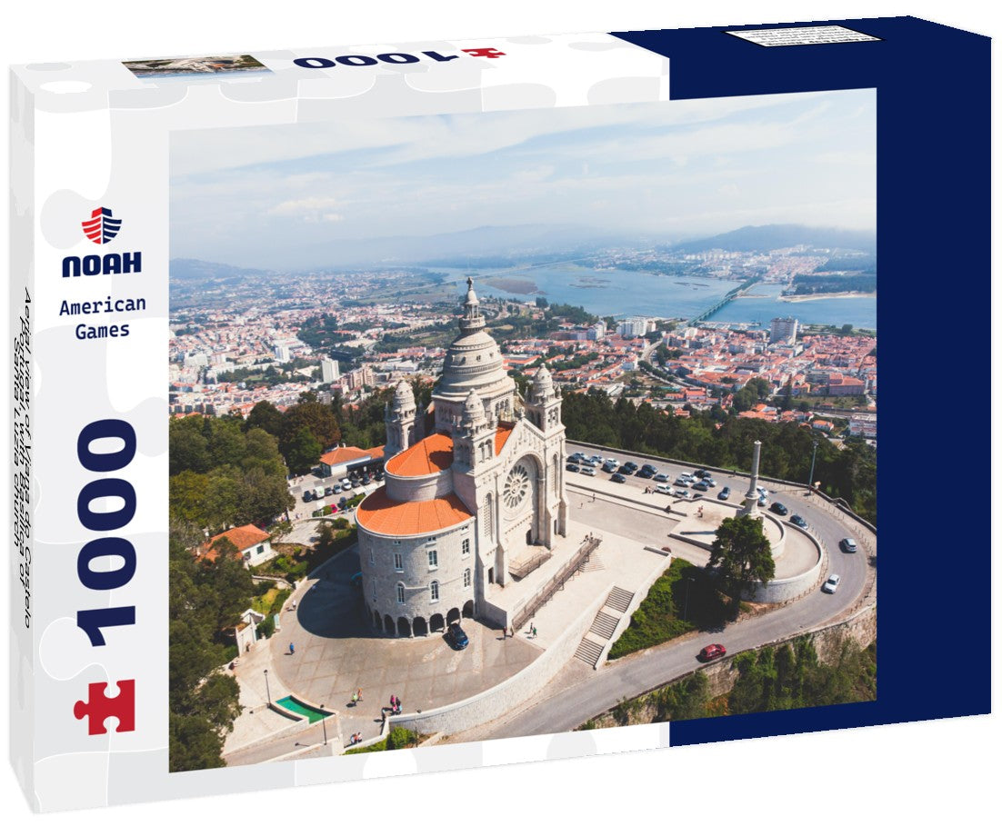 Noah Jigsaw Puzzle Aerial view of Viana do Castelo, Portugal, with Basilica of Santa Luzia church 1000 pieces